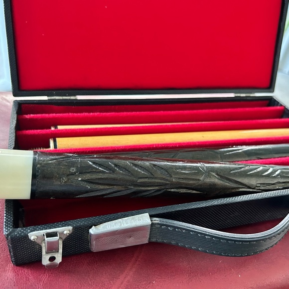 Vintage 5 Piece Wooden Pool Cue Stick - Picture 4 of 9